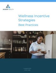 Cover of the Wellness Incentive Strategies guide by Avidon Health.